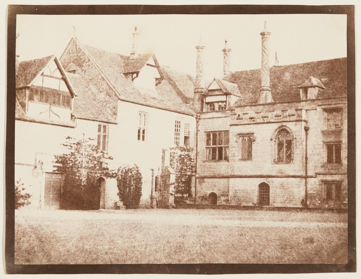 Sydöstra hörnet av den norra gården, Lacock Abbey av William Henry Fox Talbot