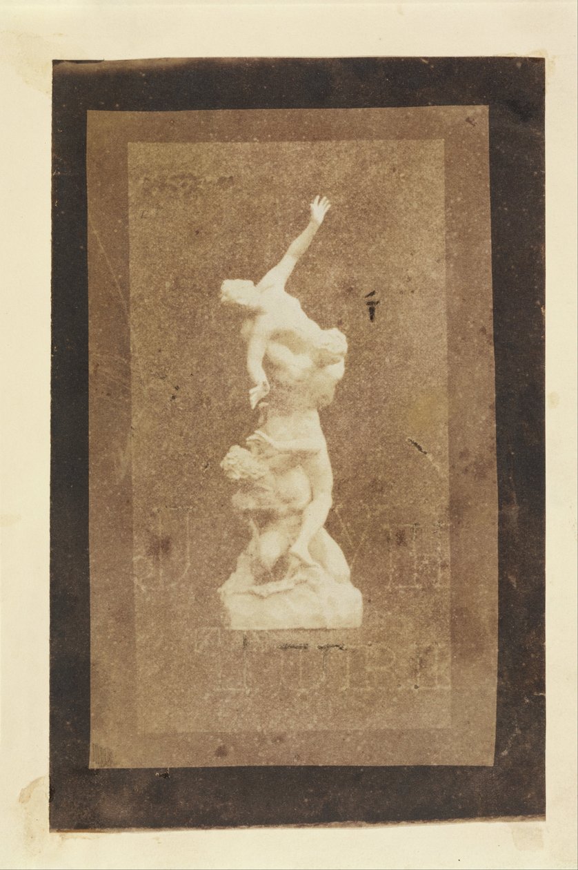 Statyett av The Rape of the Sabines (Brewsters kopia av ett Talbot-tryck) av William Henry Fox Talbot