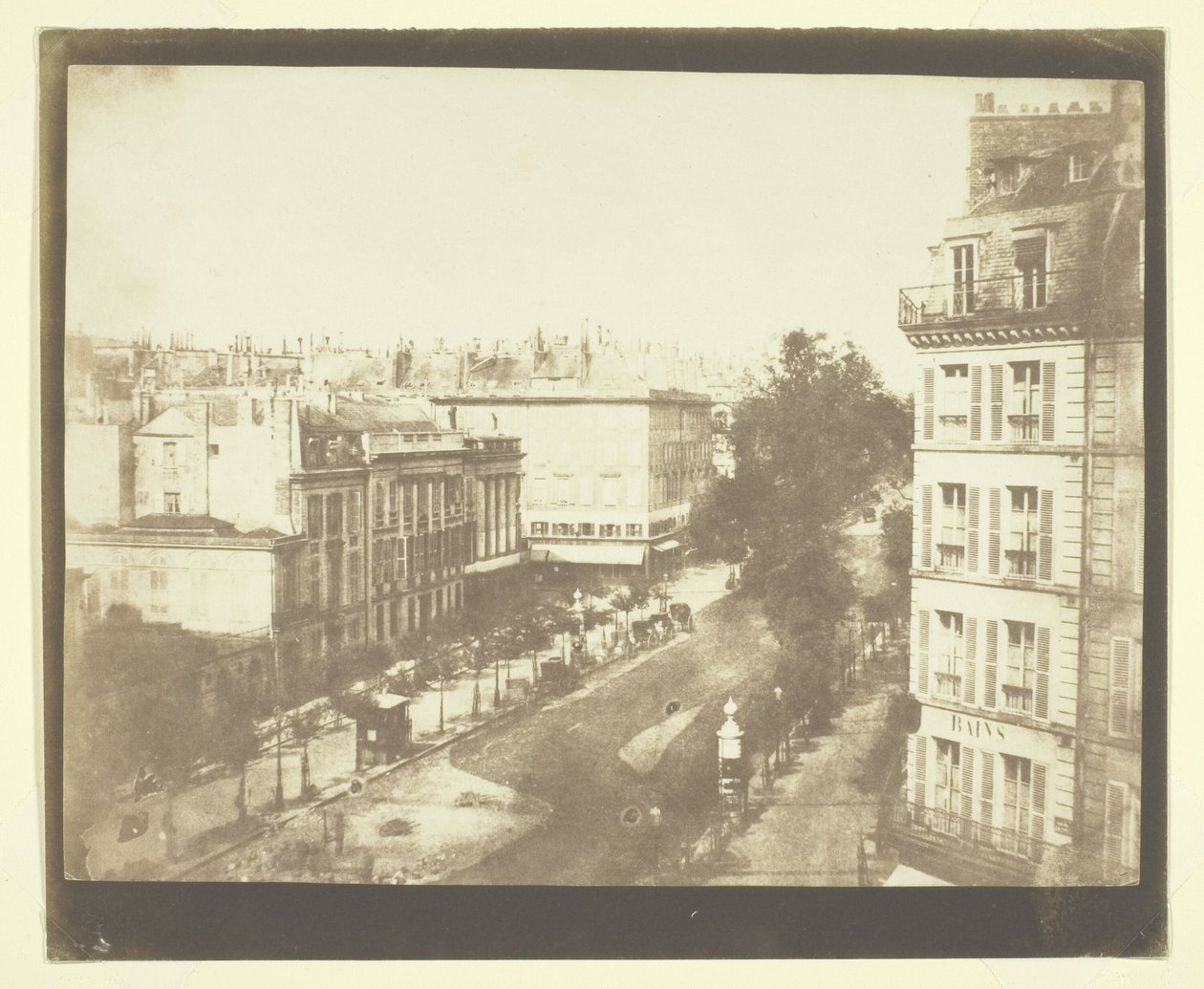 Vy över boulevarderna i Paris av William Henry Fox Talbot
