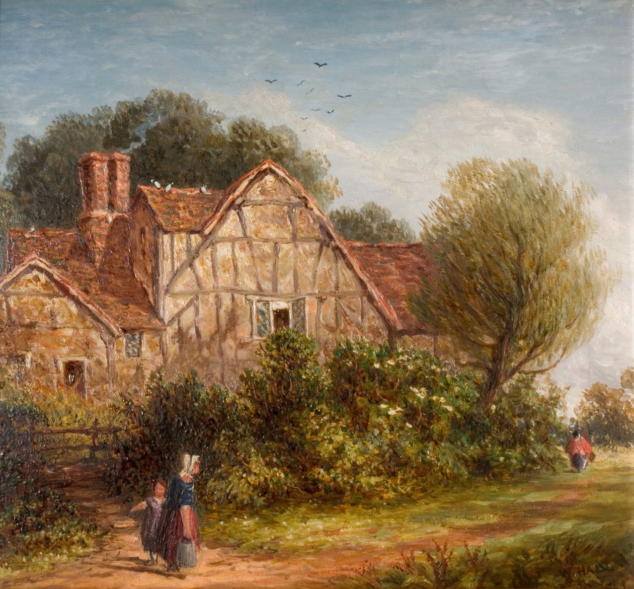 En engelsk stuga, 1880. av William Henry Hill
