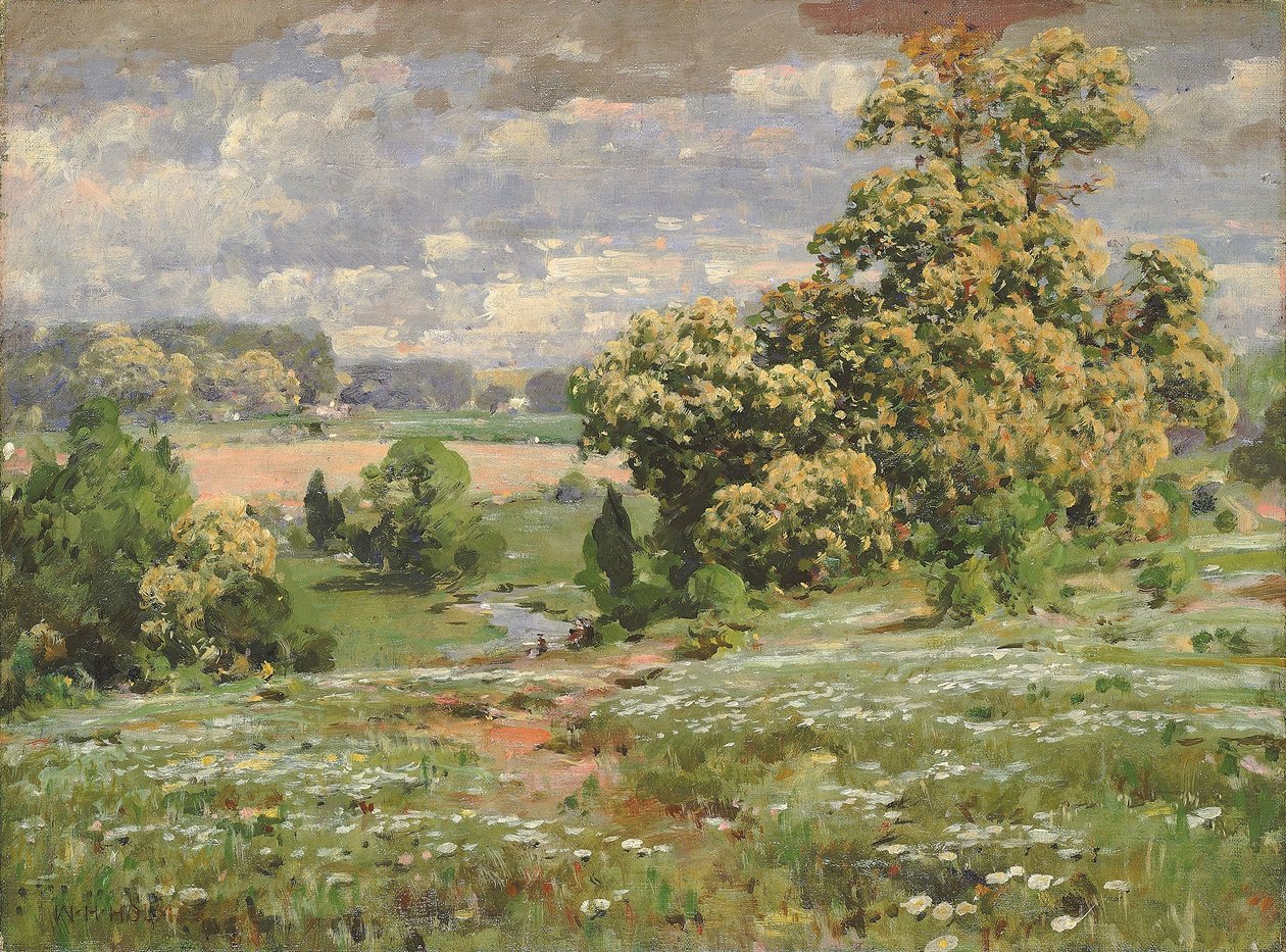 Kastanjeträd i blom av William Henry Holmes