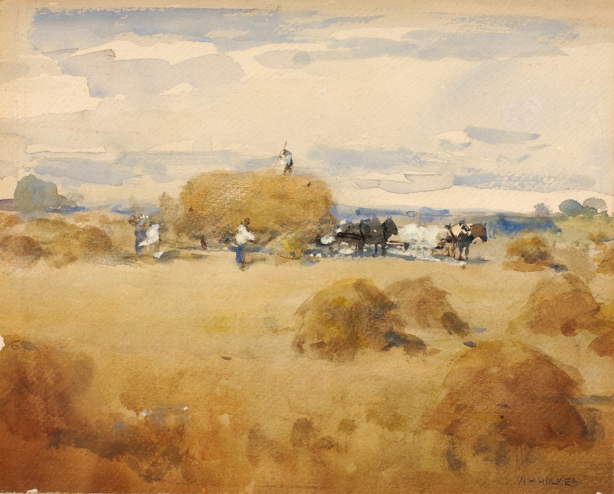 Höslagningsscen, n.d. av William Henry Holmes