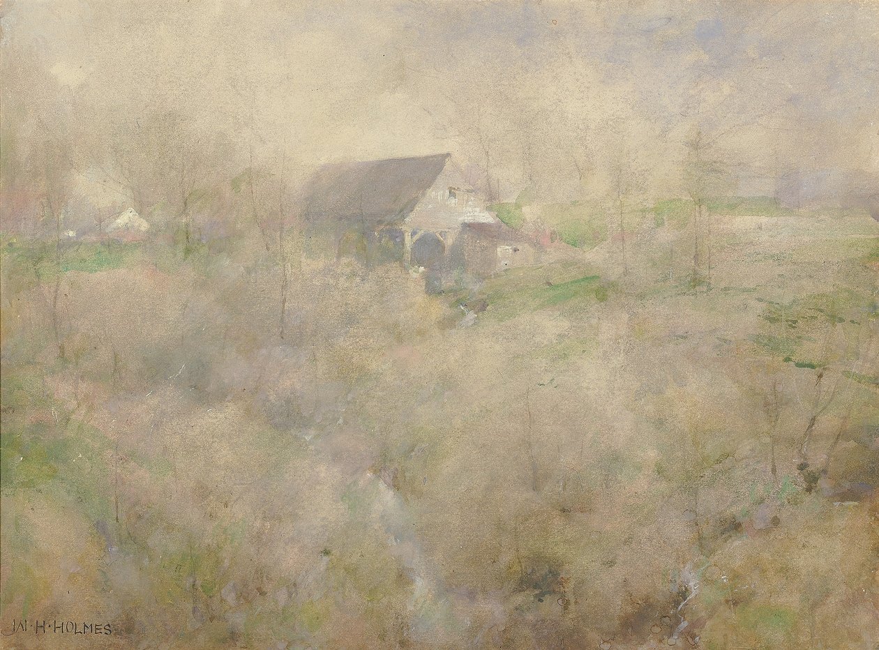 Min gamla kvarn, Holmescroft, nära Rockville av William Henry Holmes