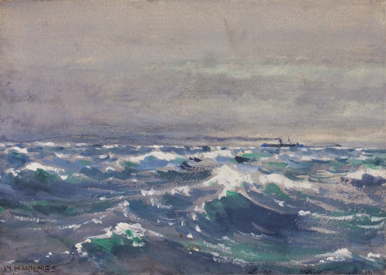 På ångbåten Bremen, utanför Nova Scotia, 1880. av William Henry Holmes