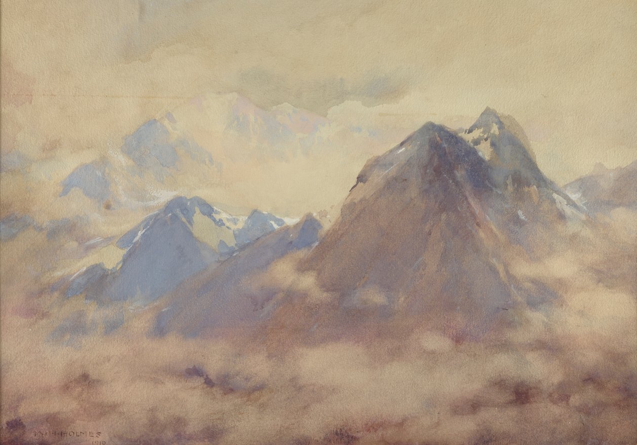 Den Allsmäktiges egen, ett intryck av de höga Anderna, 1910. av William Henry Holmes