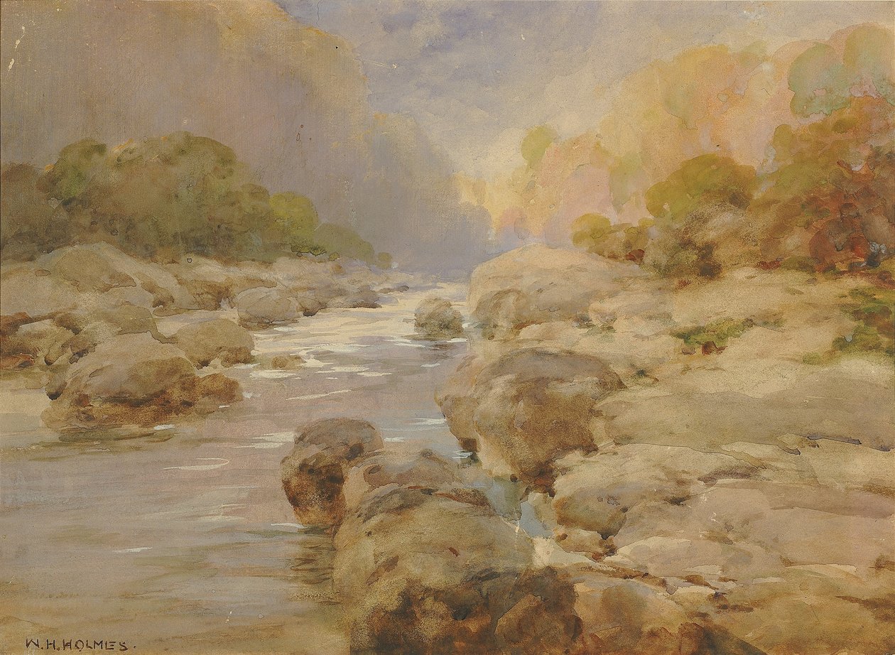 Omodifierad Rock Creek, omkring 1910 av William Henry Holmes