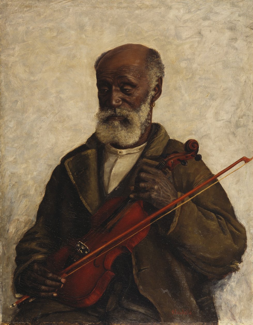 Gammal slav, ca 1889 (olja på duk) av William Henry Huddle