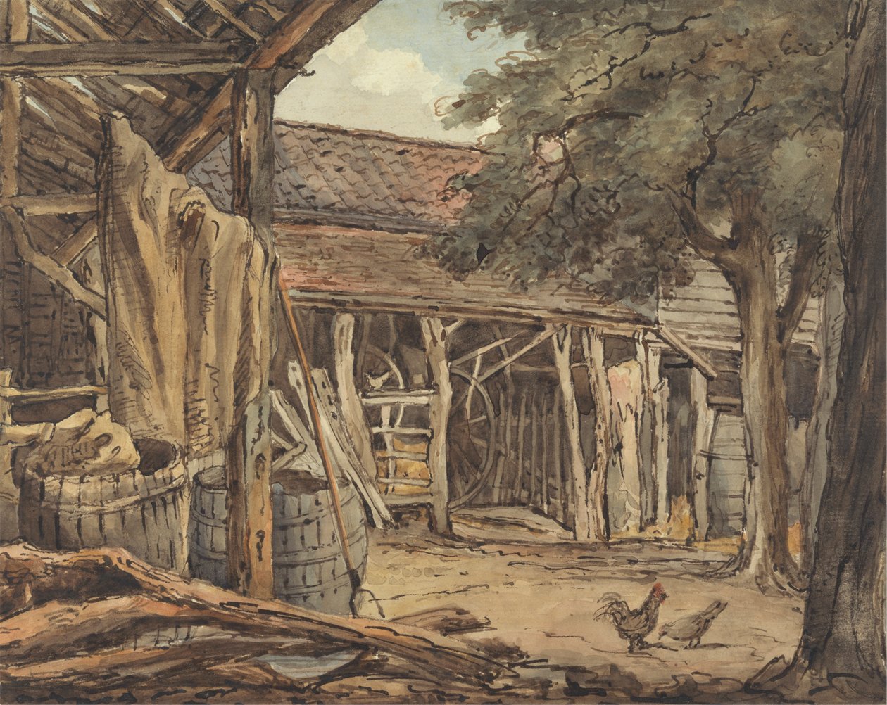 En bondgård av William Henry Hunt