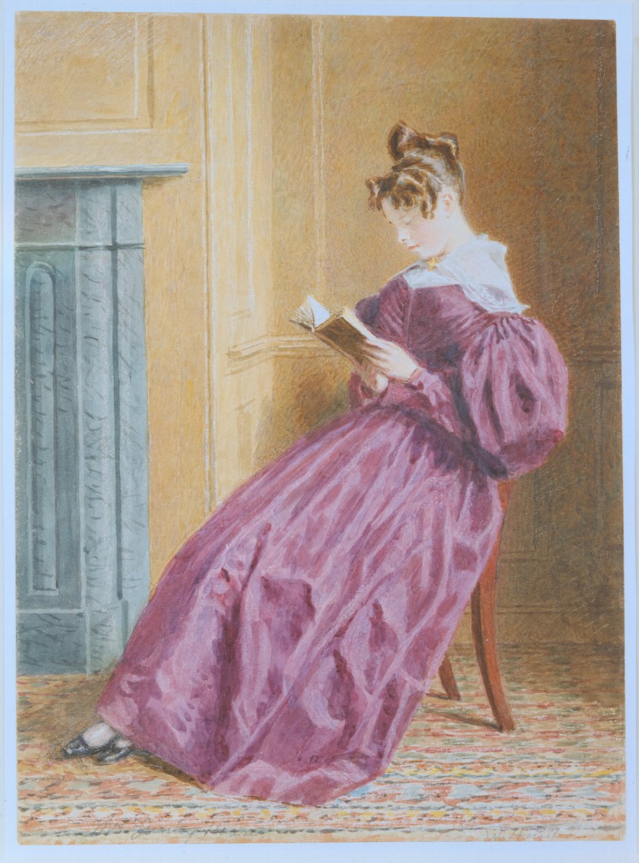 Mrs Gurney Hoare, ca 1837 (penna, wc och gouache på papper) av William Henry Hunt