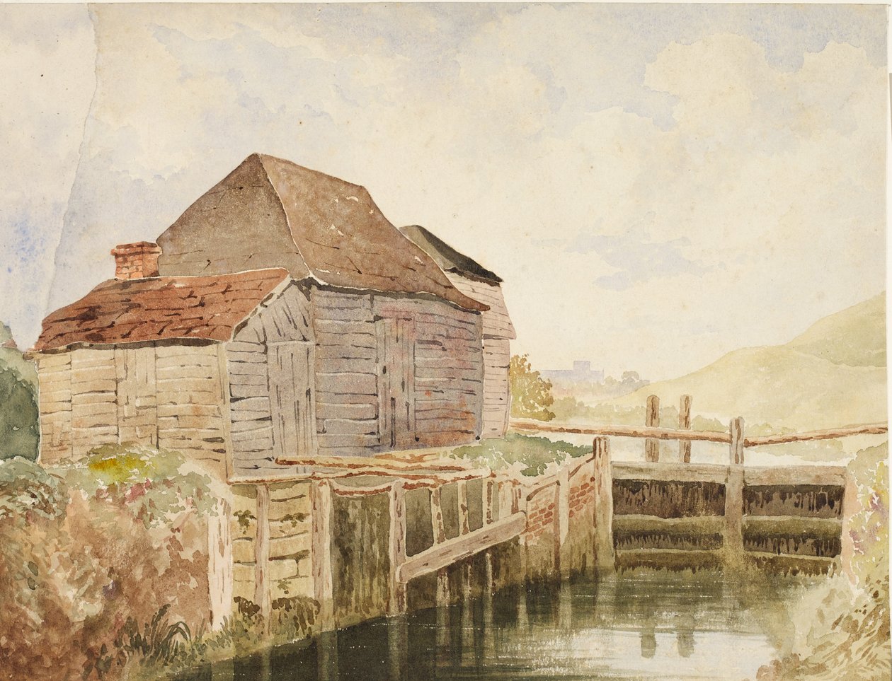 Gamla kvarn och låsportar (St. Catherine