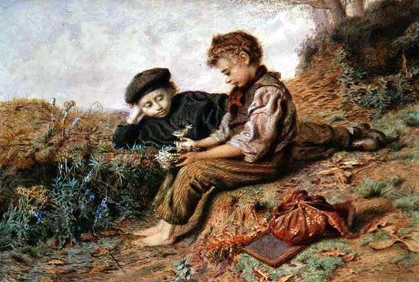 Skolpojkar med ett stulet bo av William Henry Hunt