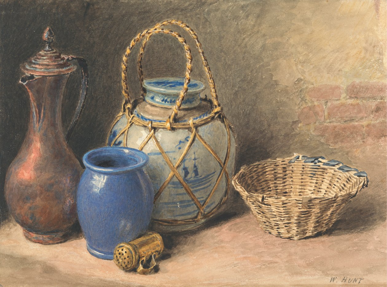 Stilleben med en ingefäraburk av William Henry Hunt