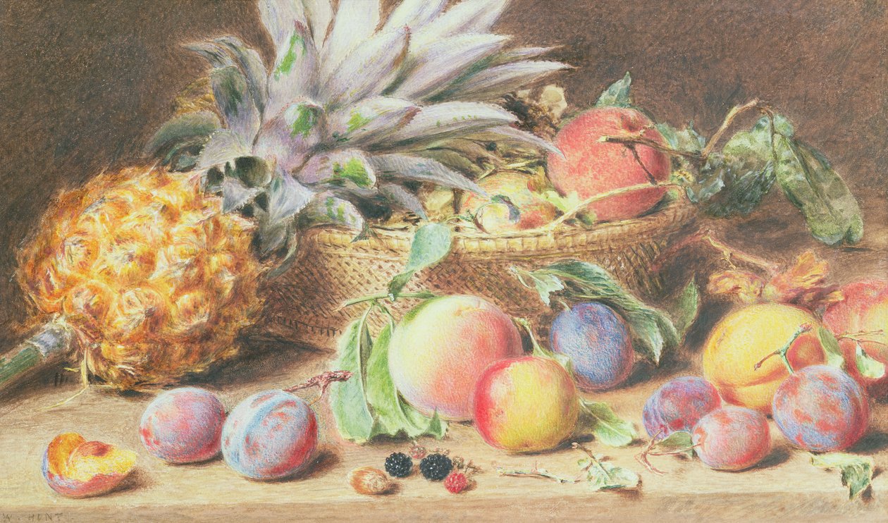 Stilleben med frukt av William Henry Hunt
