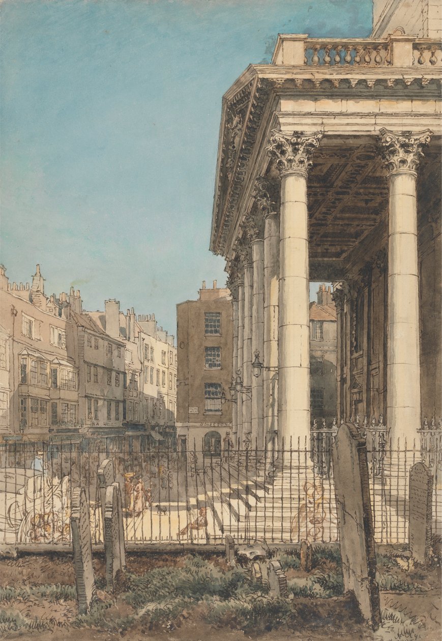 Portiken i St. Martin-in-the-Fields av William Henry Hunt