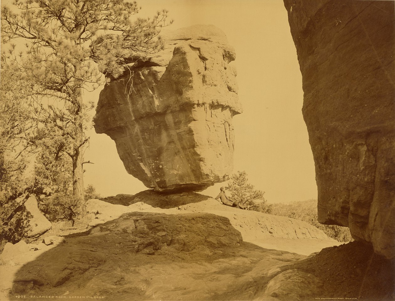 Balanced Rock, Gudarnas trädgård av William Henry Jackson