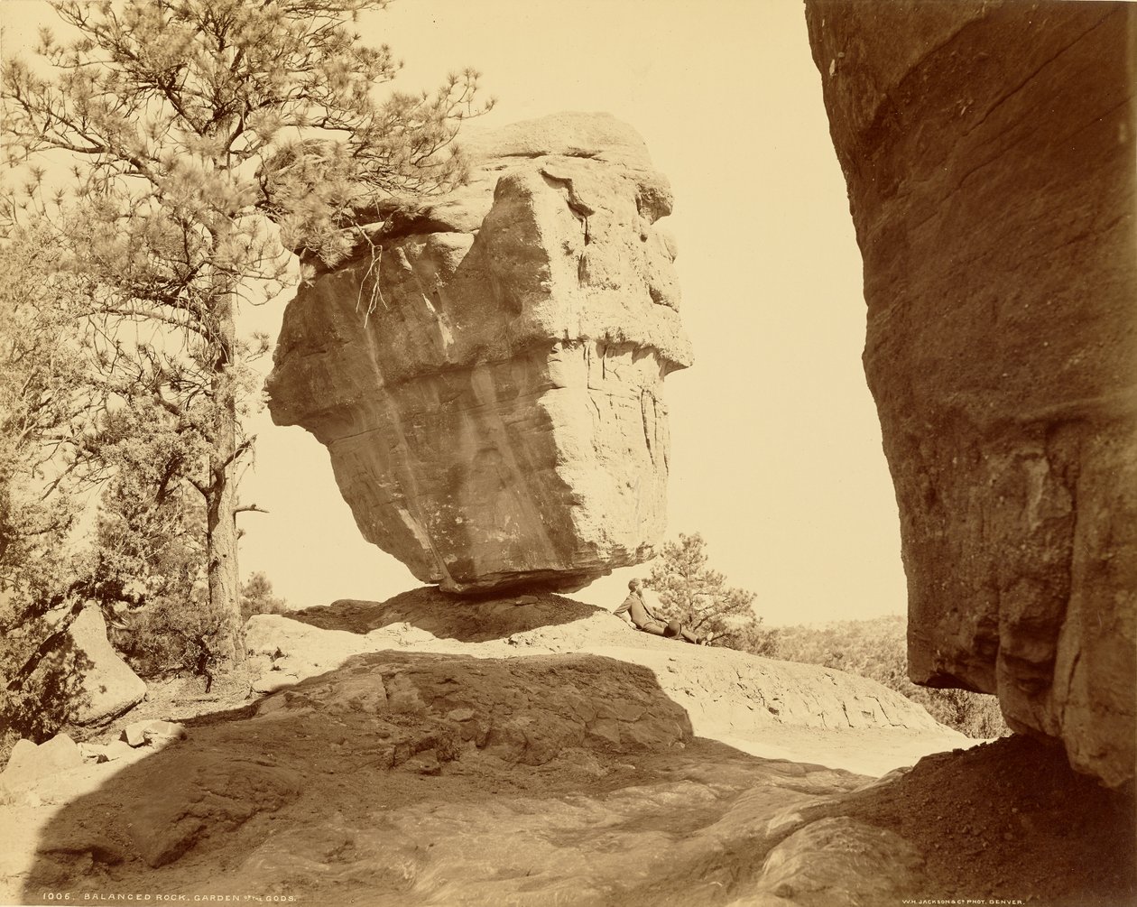 Balanced Rock, Gudarnas trädgård av William Henry Jackson