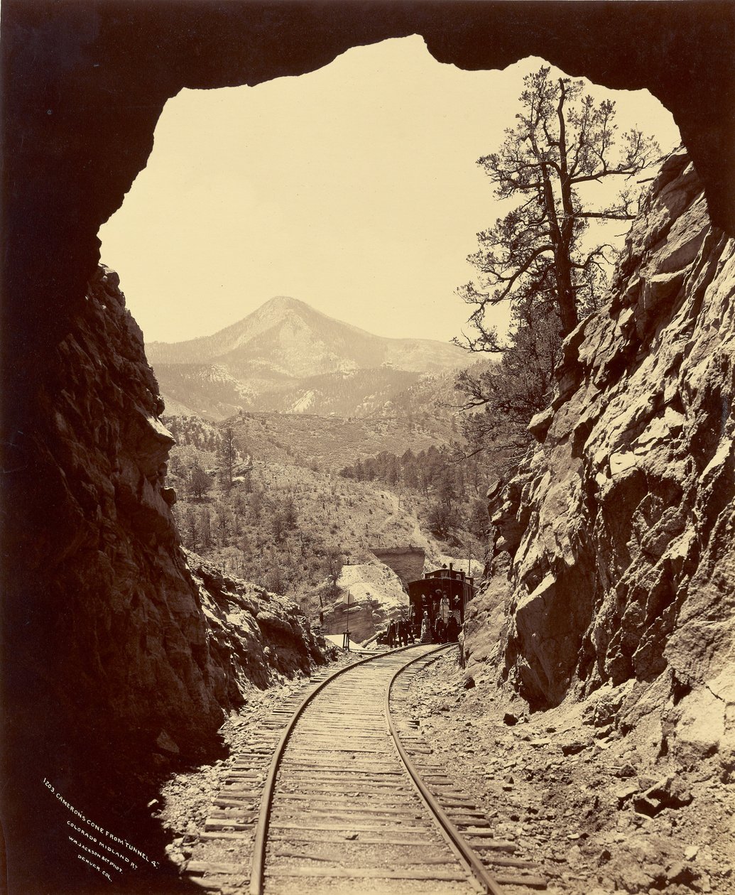 Camerons kotte från "Tunnel 4", Colorado Midland Railway av William Henry Jackson