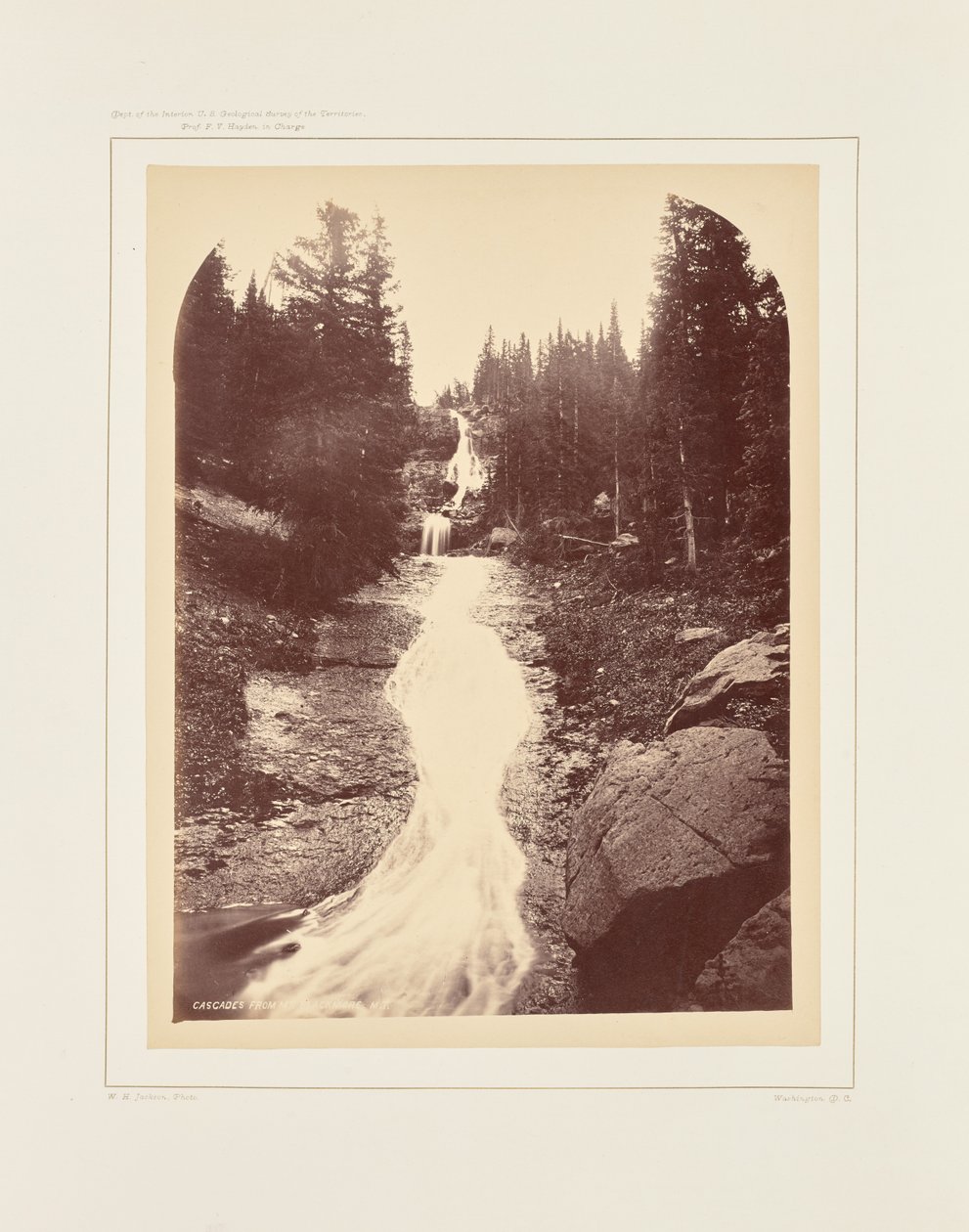 Vattenfall från Mount Blackmore av William Henry Jackson