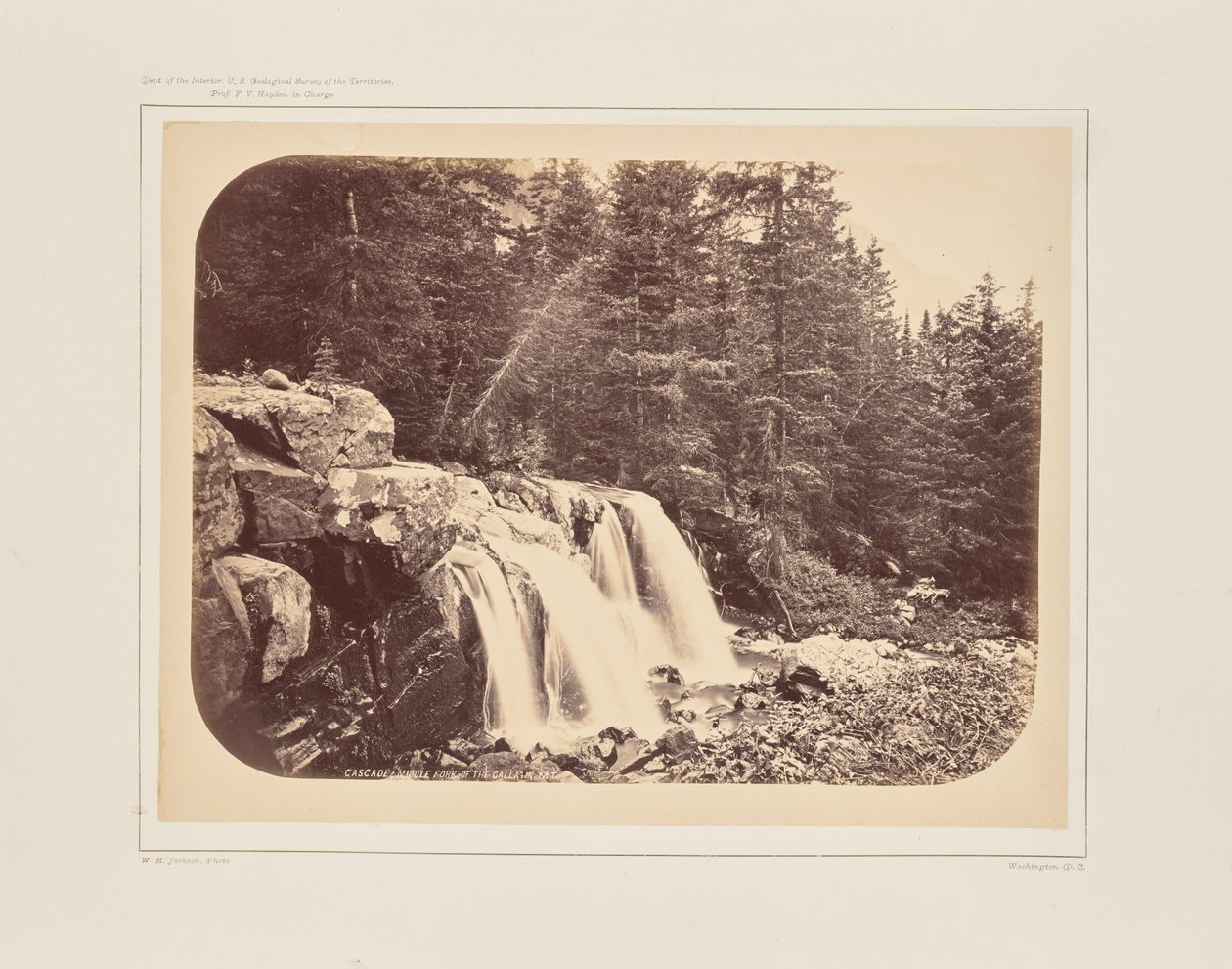 Vattenfall från Mount Blackmore av William Henry Jackson