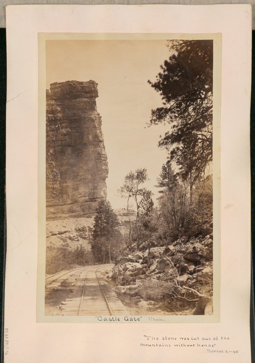 "Castle Gate." Utah av William Henry Jackson