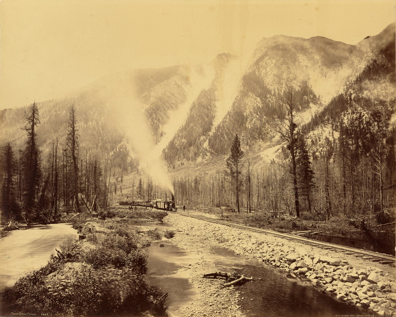 Chalk Creek-kanjonen av William Henry Jackson