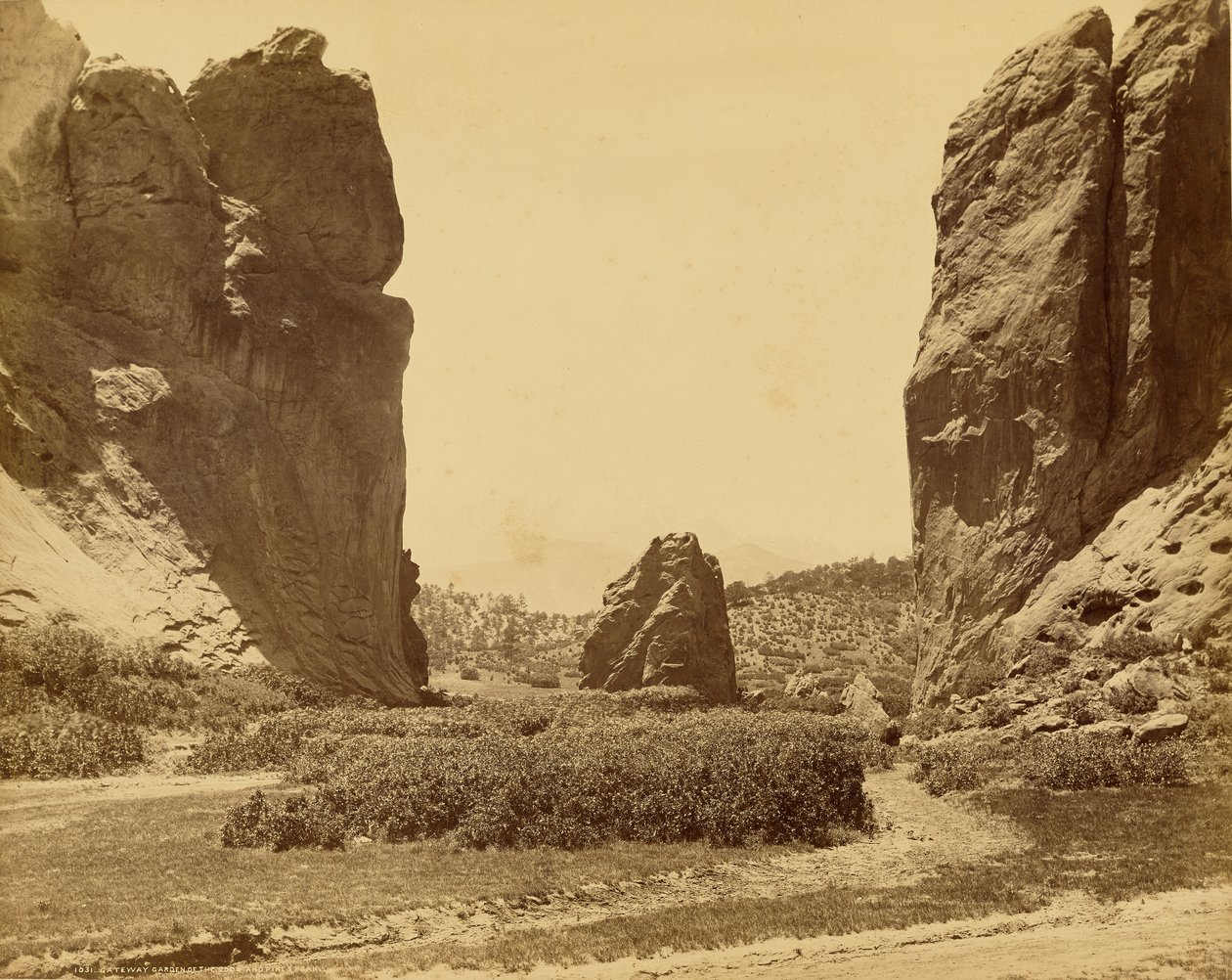 Gateway Garden of the Gods och Pikes Peak av William Henry Jackson