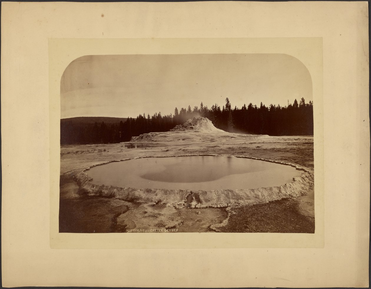 Varma källor och Castle Geyser av William Henry Jackson
