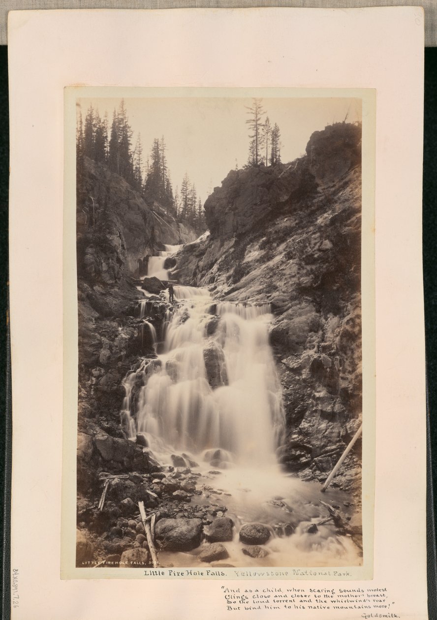 Little Firehole-fallen av William Henry Jackson