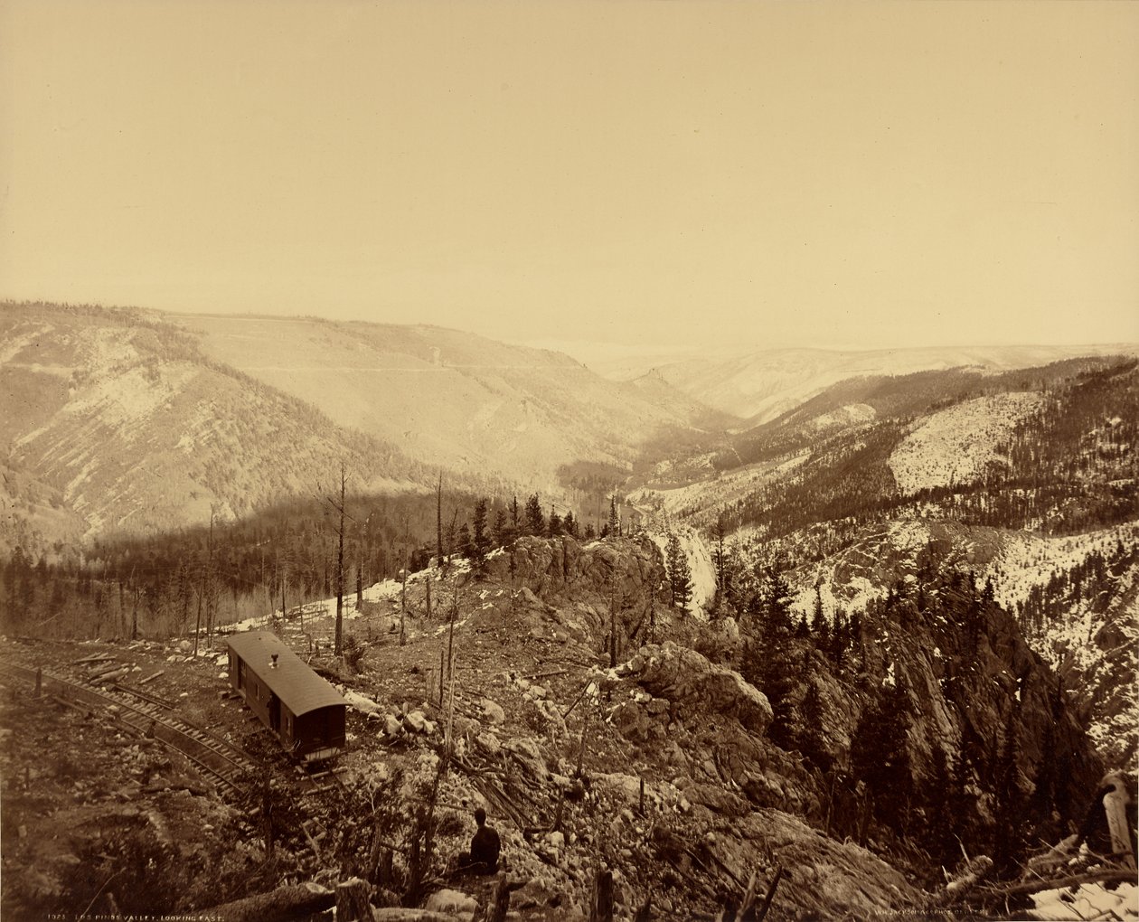 Los Pinos-dalen, blickar österut av William Henry Jackson