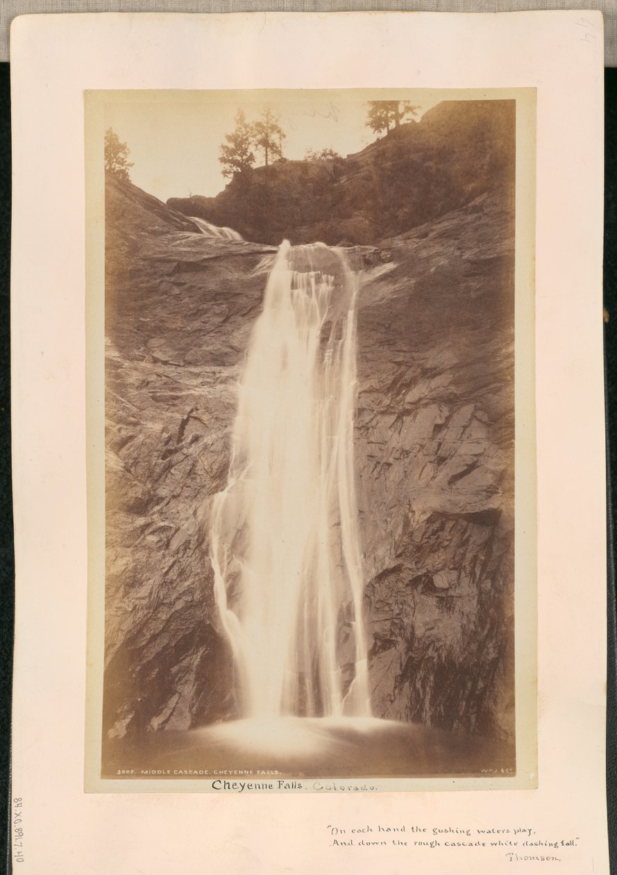 Middle Cascade. Cheyenne Falls av William Henry Jackson