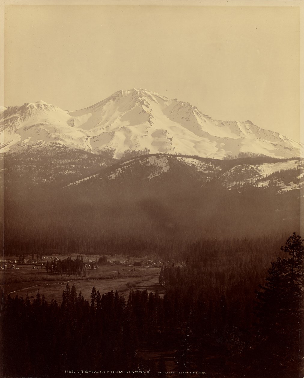 Mount Shasta sett från Sissions av William Henry Jackson
