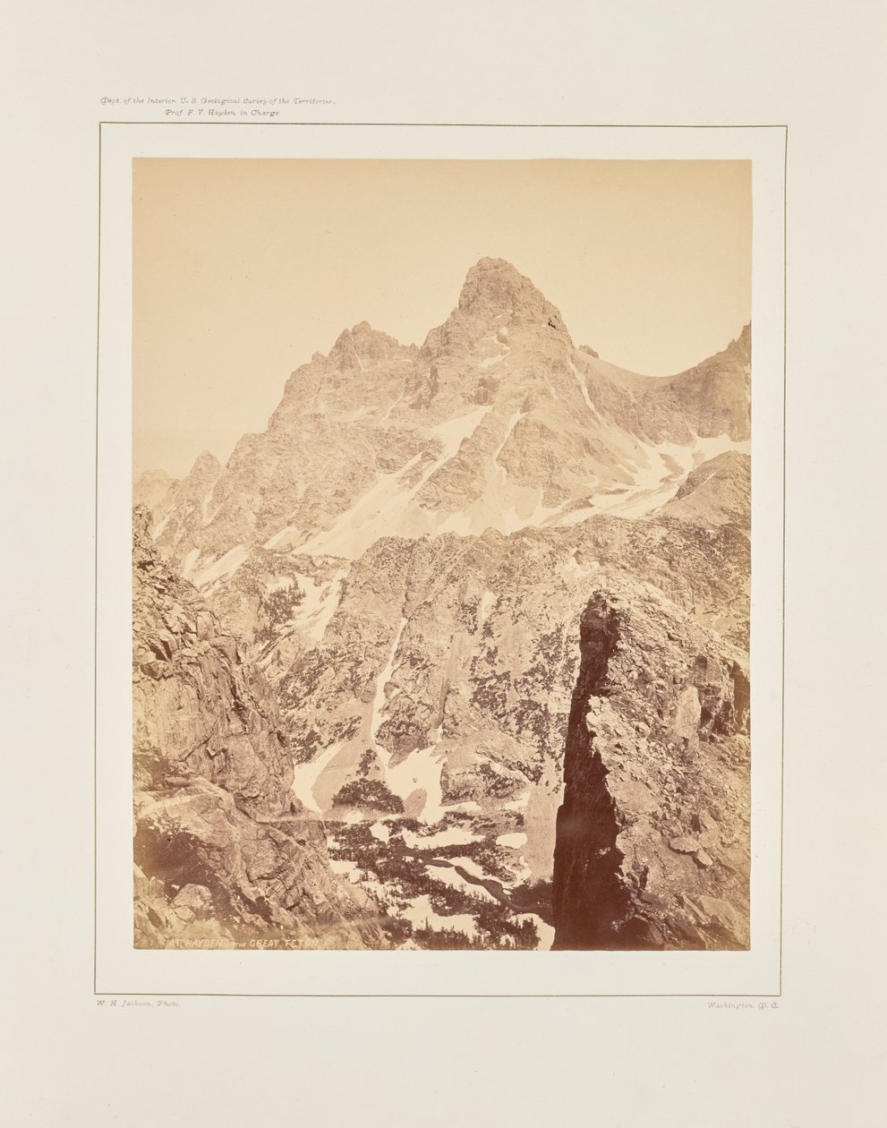 Mt. Hayden eller Great Teton av William Henry Jackson