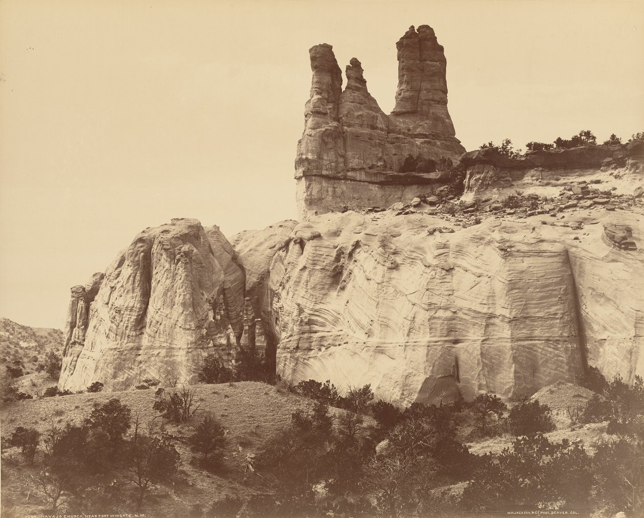 Navajokyrka nära Fort Wingate, New Mexico av William Henry Jackson