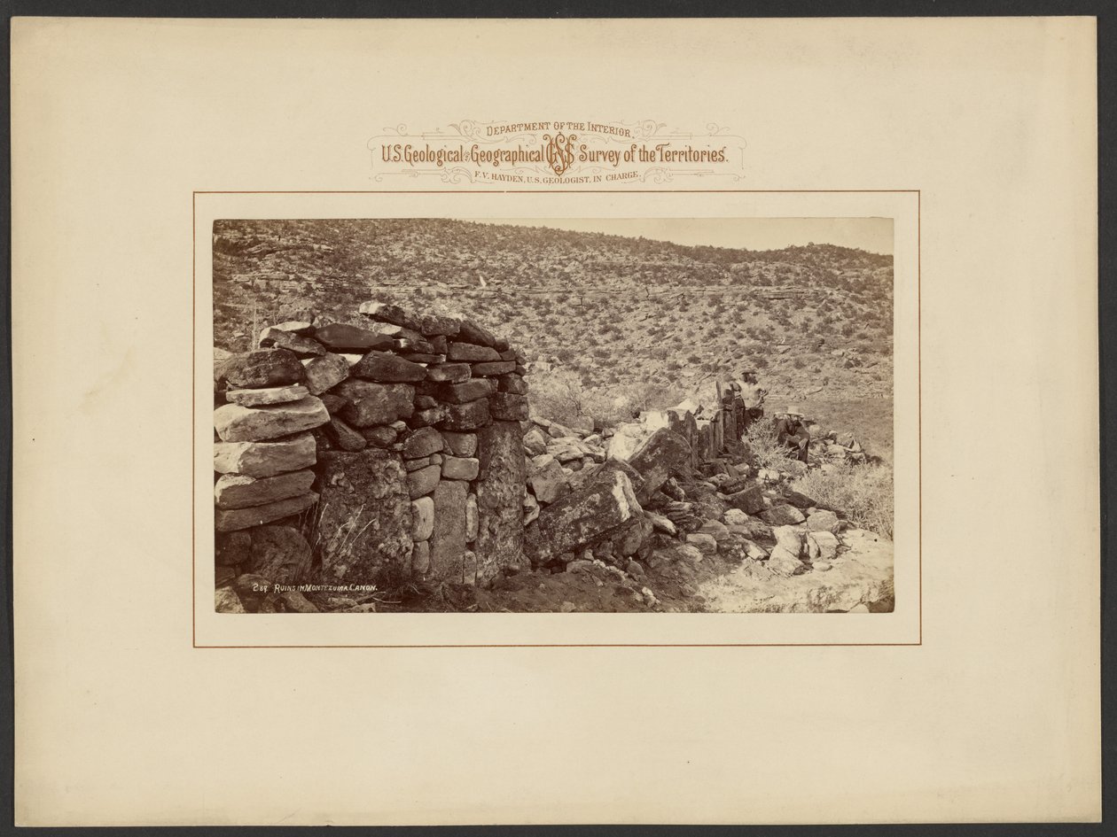 Ruiner i Montezuma Cañon av William Henry Jackson