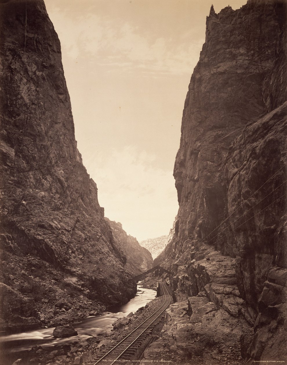 Royal Gorge, Grand Cañon of the Arkansas av William Henry Jackson