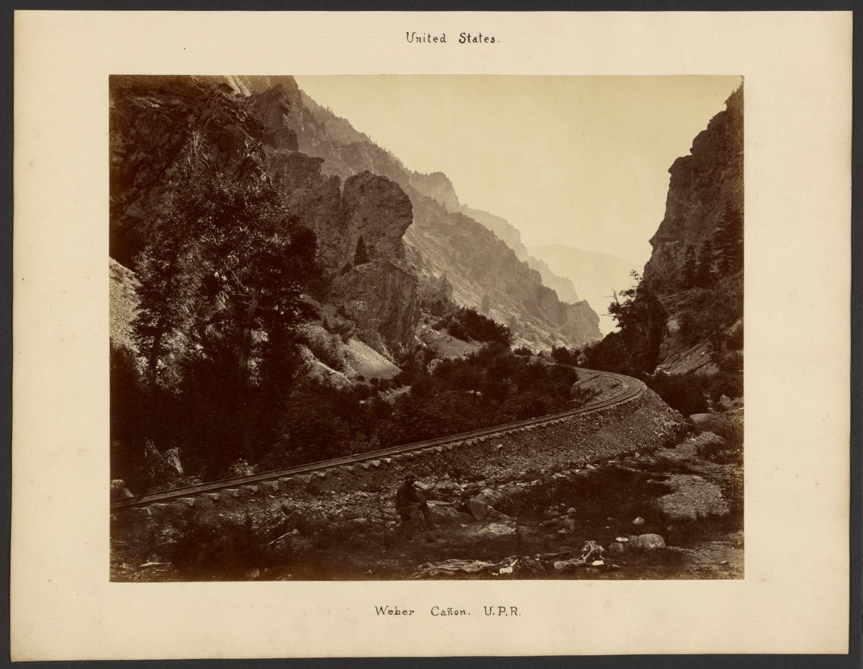 [Weber Canyon, Union Pacific Railroad] av William Henry Jackson