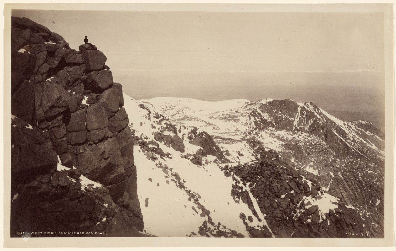 Västerut från toppen av Pikes Peak av William Henry Jackson