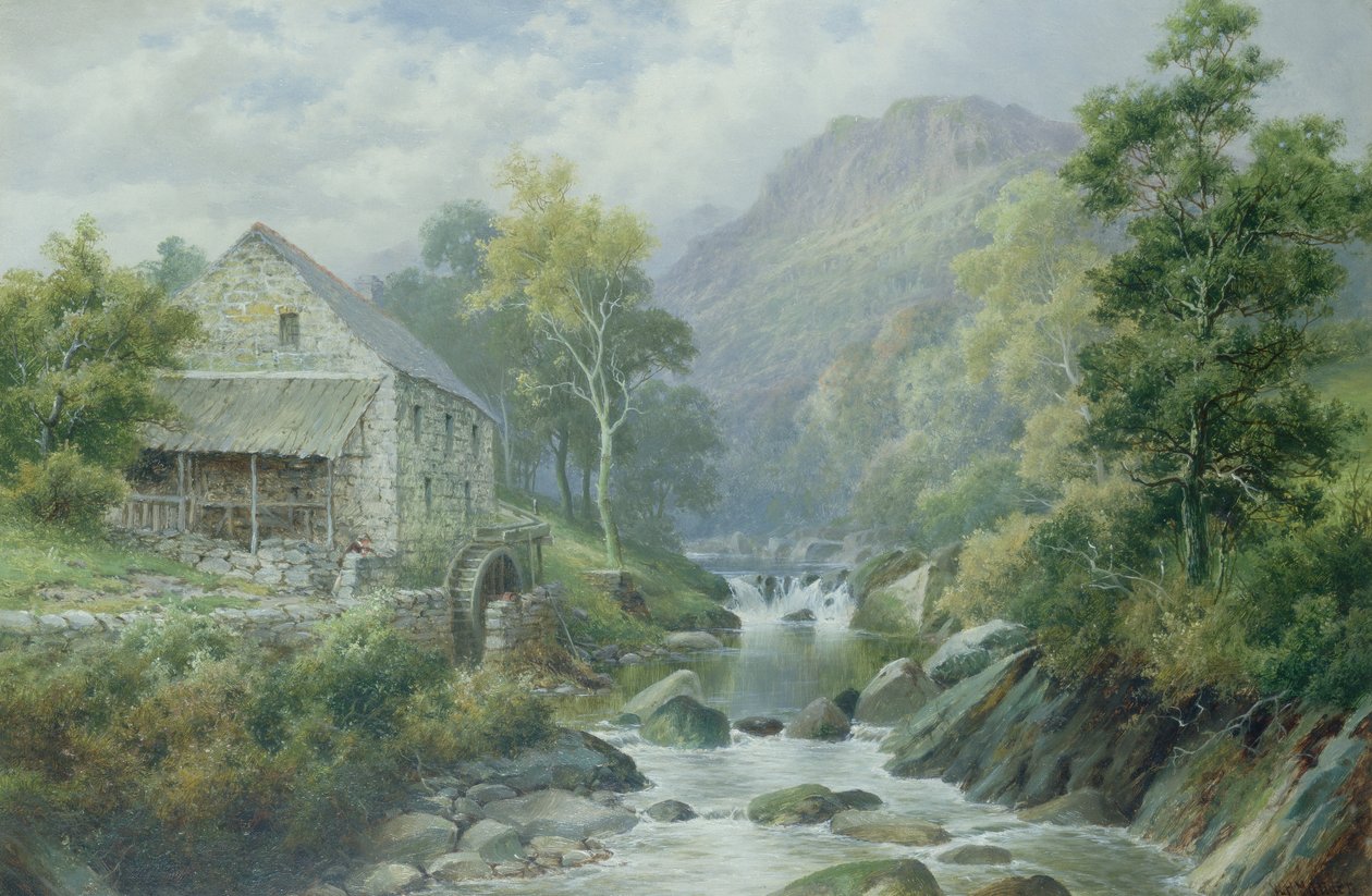 Old Disusused Mill, Dolgelly (par 77867) av William Henry Mander