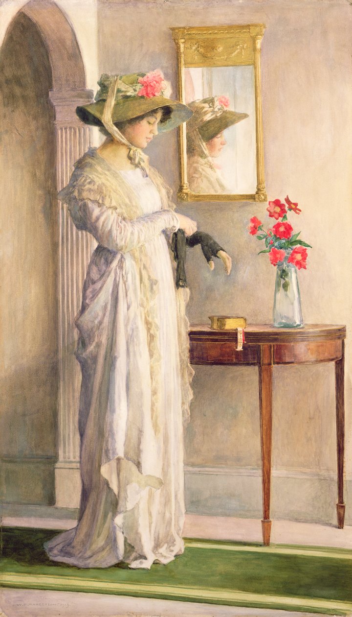 Ett ögonblicks reflektion, 1909 av William Henry Margetson
