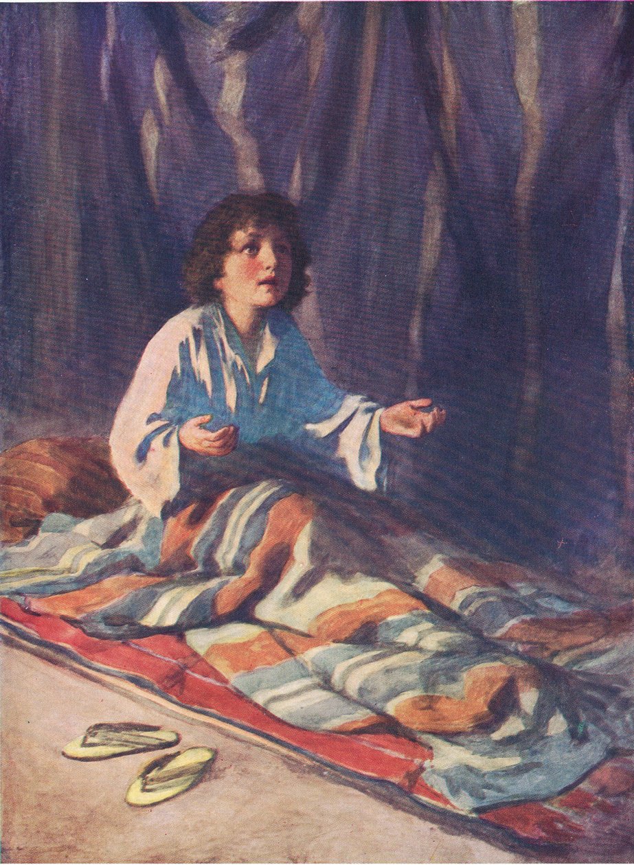 Barnet Samuel, från The Bible Picture Book utgiven av Thomas Nelson, c.1950 av William Henry Margetson