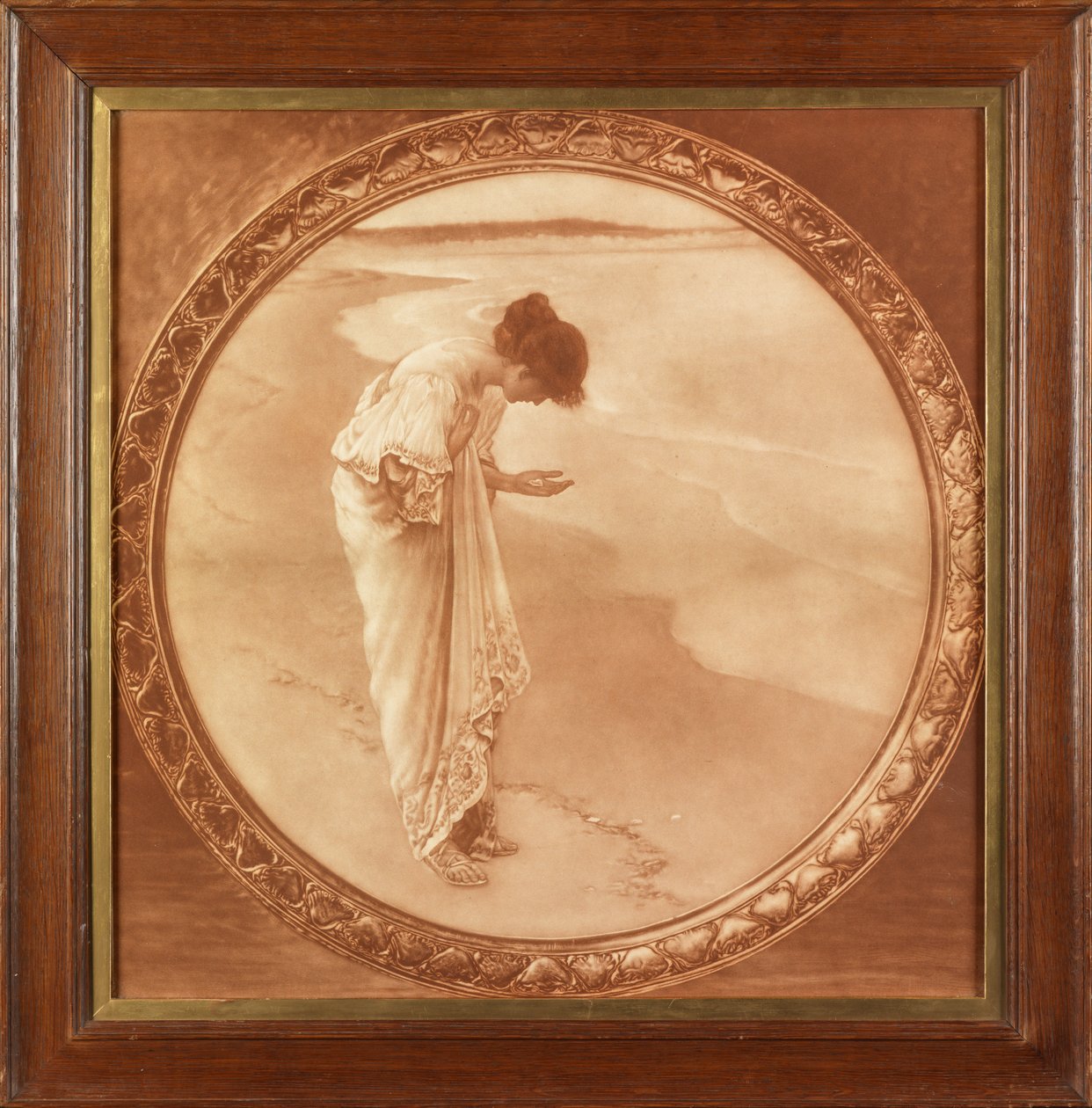 Havet har sina pärlor (fotografisk reproduktion tryckt i sepia) av William Henry Margetson