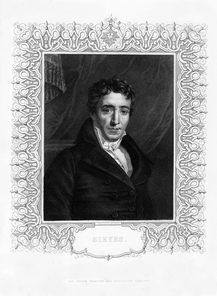Emmanuel Joseph Sieyes, fransk präst och statsman, 1800-talet. av William Henry Mote