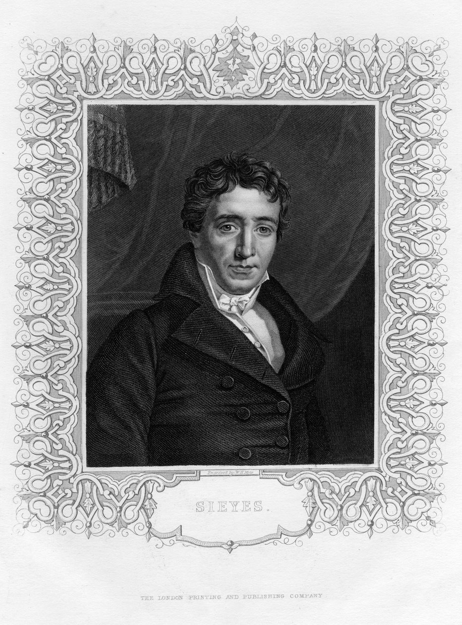 Emmanuel Joseph Sieyès 1748-1836, fransk abbot och statsman, 1800-talet. av William Henry Mote