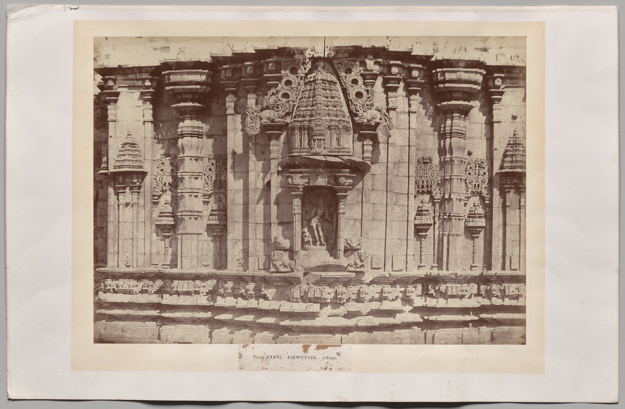 Kirwuttee, ett tempel, Indien av William Henry Pigou