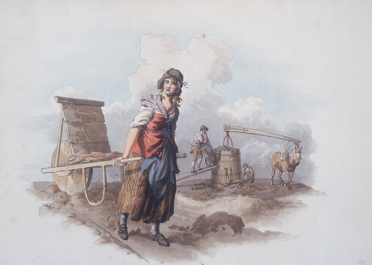 Tegelmakare, 1808 av William Henry Pyne