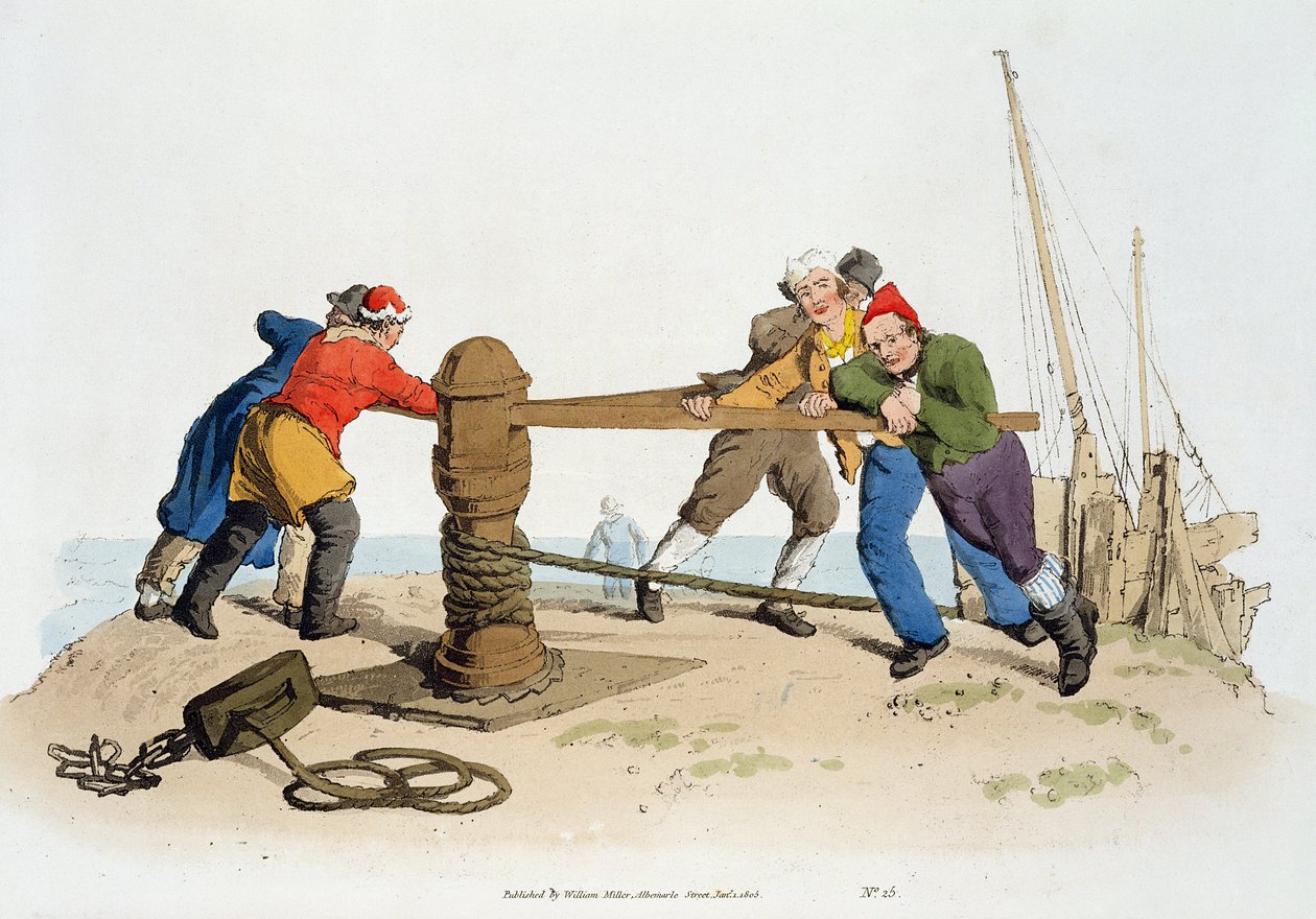 Fishermen at a Capstan, från 