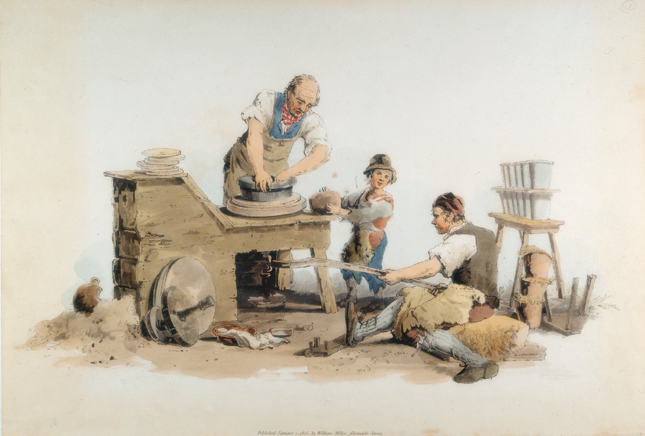 Tillverkning av blomkrukor, 1808 av William Henry Pyne