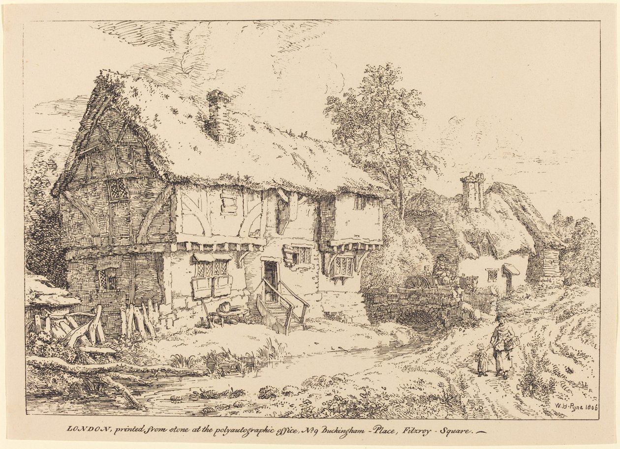Gamla stugor av William Henry Pyne