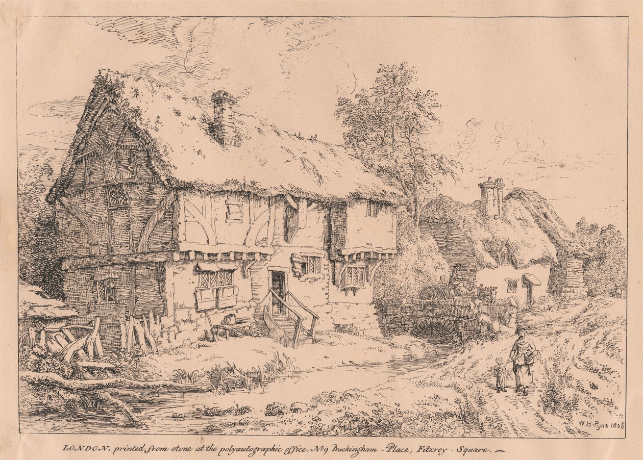 Gamla stugor av William Henry Pyne