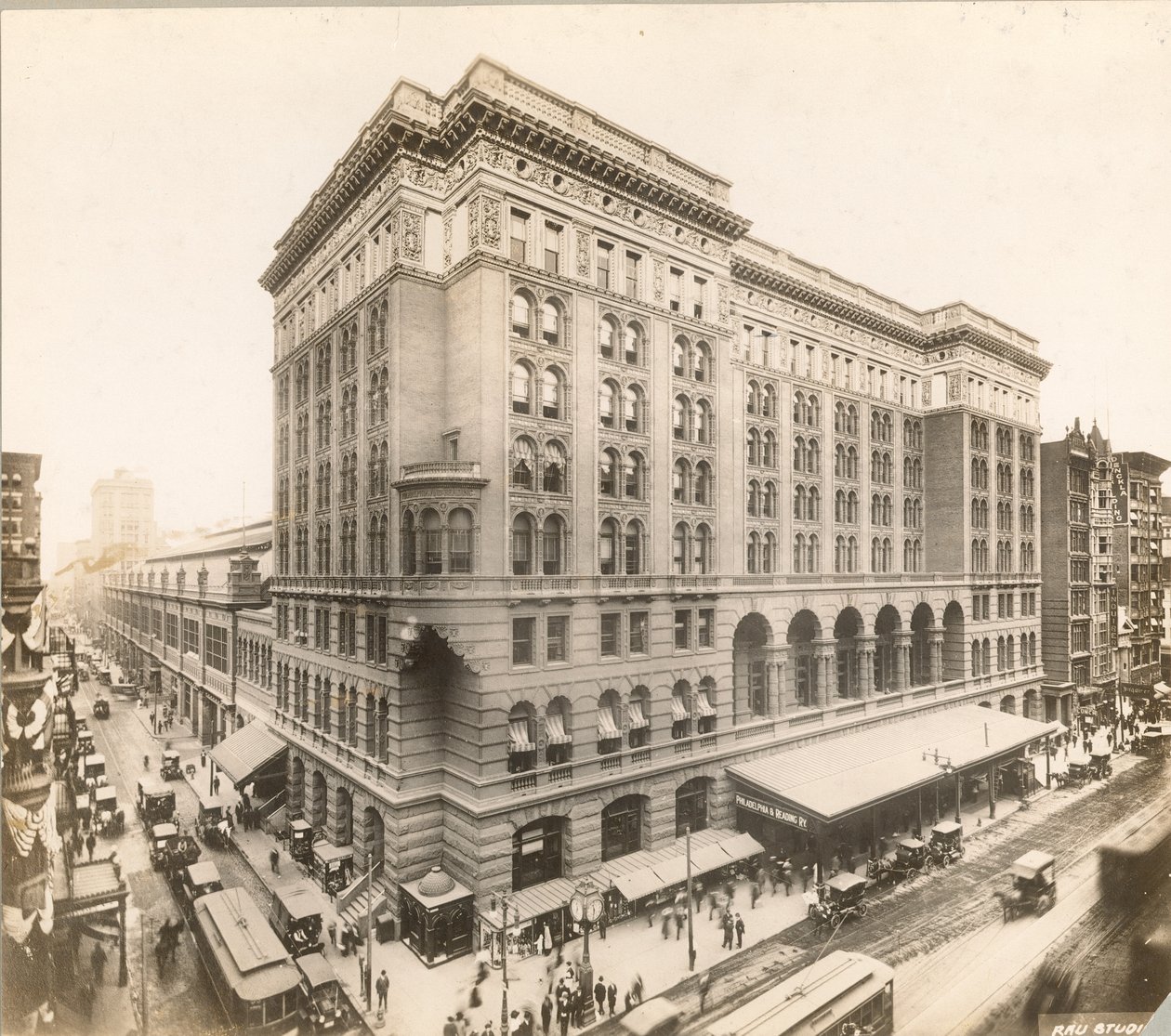 Market Street at 12th, 1912 (fotografiskt tryck) av William Herman Rau